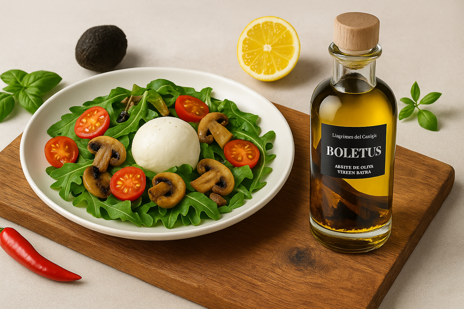 Cómo hacer ensaladas sorprendentes con aceites infusionados