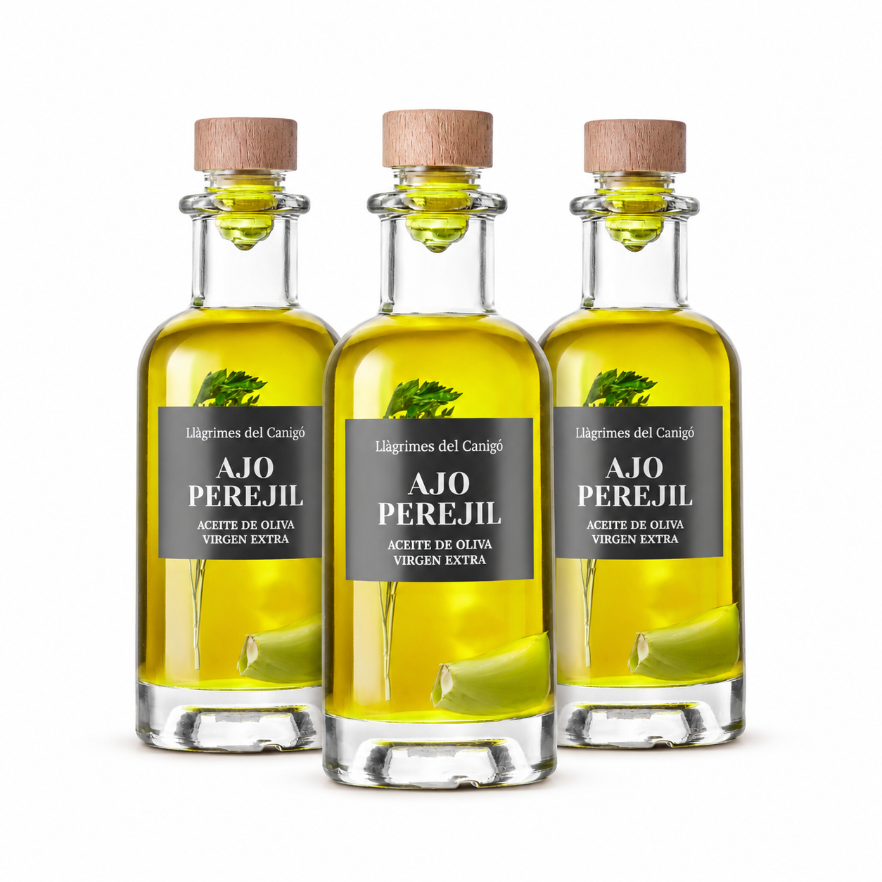 Pack 3× Oli amb All i Julivert 250 ml