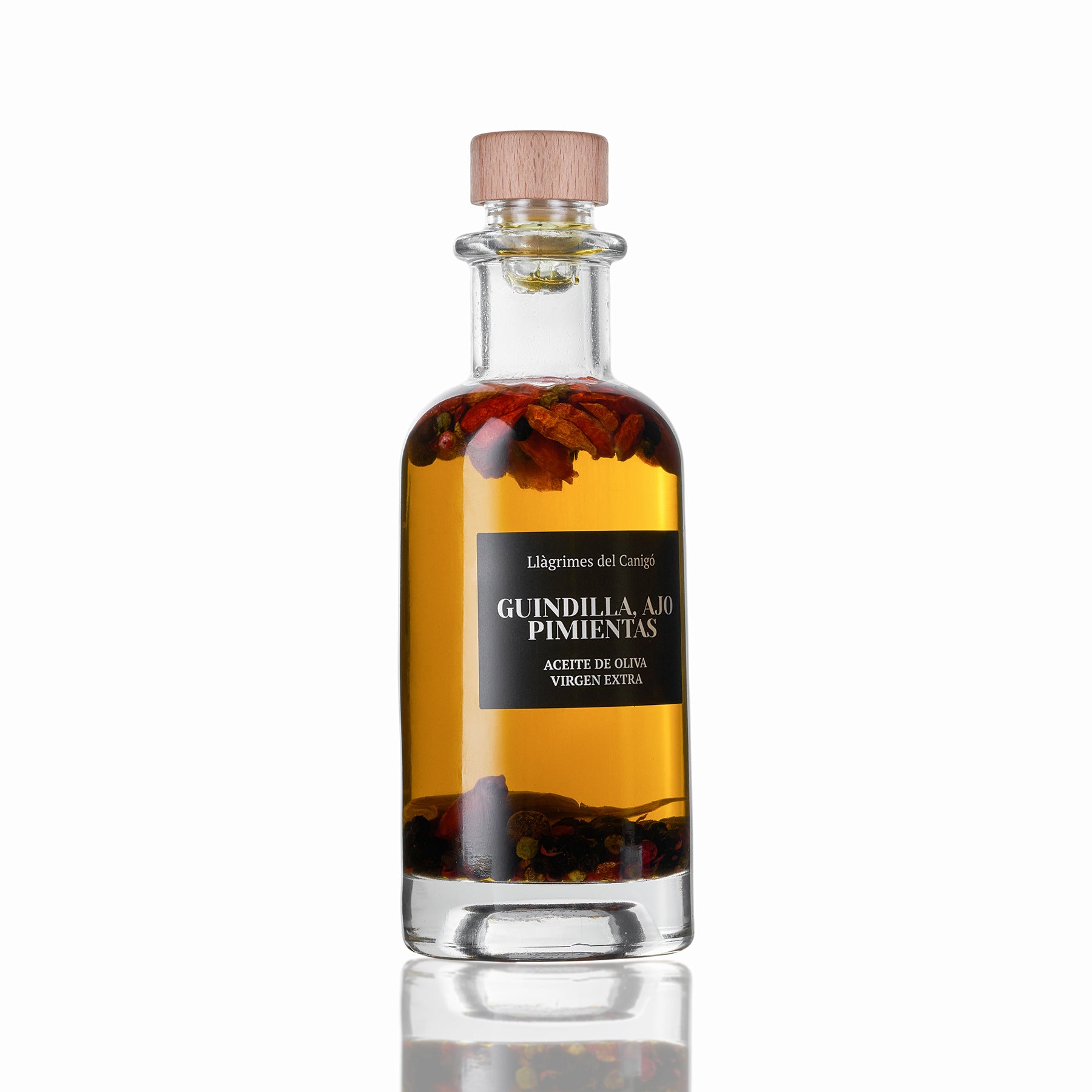 Condiment d'Oli d'Oliva amb Bitxo, All i Pebres - 250ml