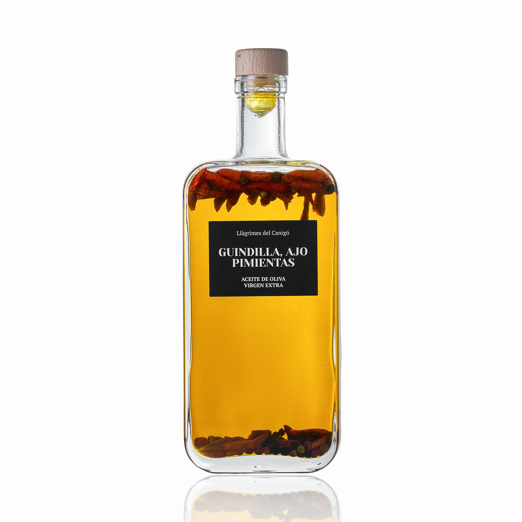 Oli d'Oliva amb Bitxo, All i Pebres - 500ml