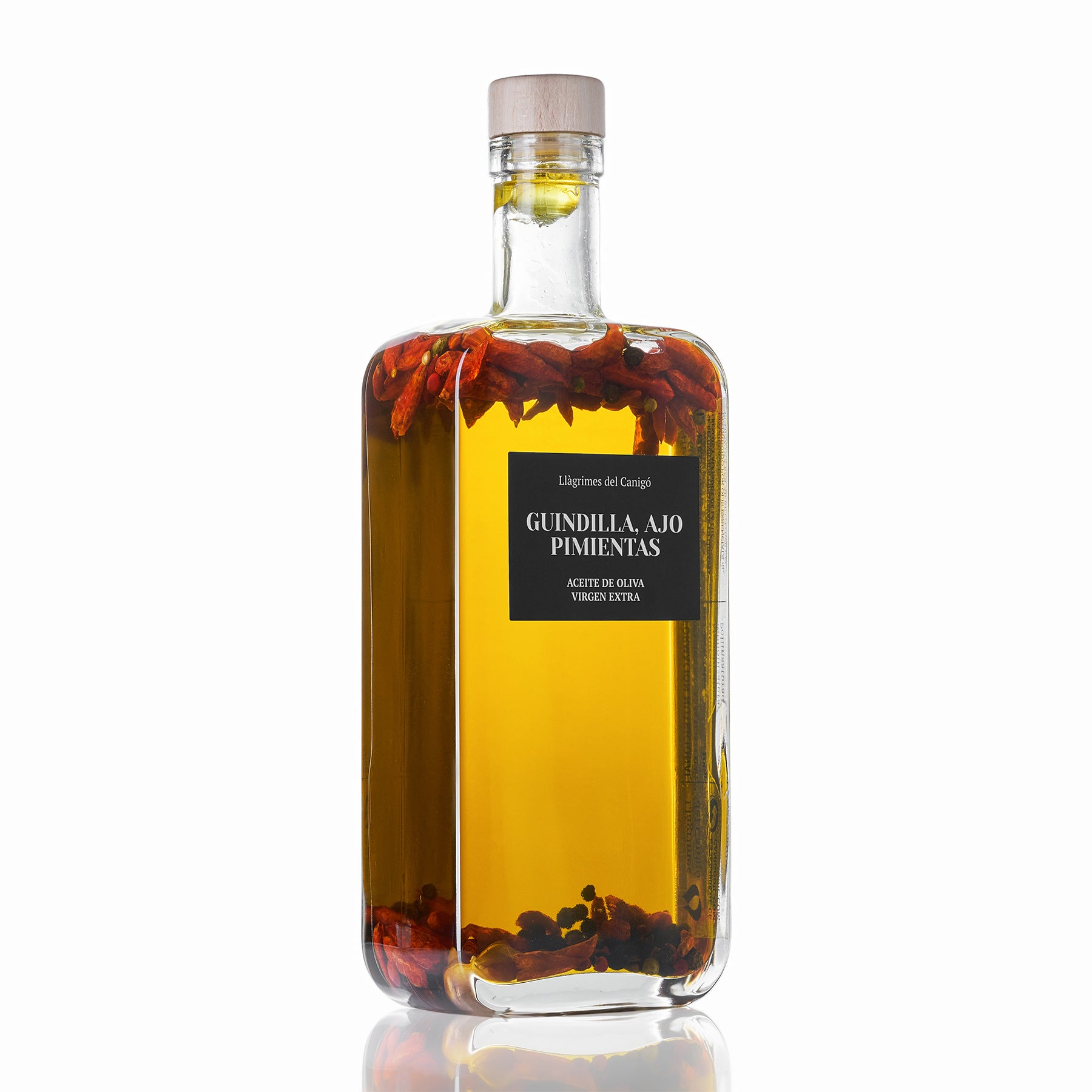 Oli d'Oliva amb Bitxo, All i Pebres - 500ml